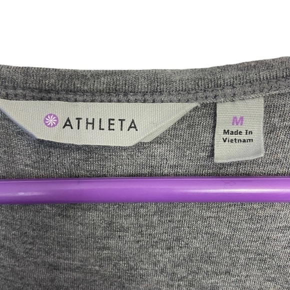 Athleta Women's Gray Solstice Tee Ruched Dress Draping Top - Hugging Ski… - Picture 6 of 8